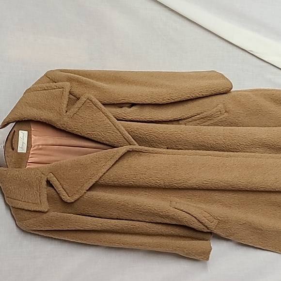 Irving Samuel Heavy Alpaca Wool Blend Winter Duster Long Belted Wrap Coat - Picture 11 of 13